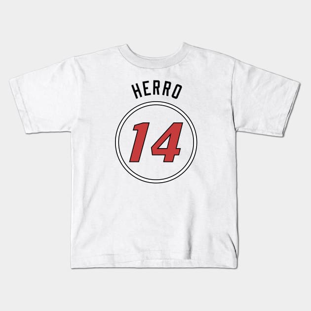 Tyler Herro Name and Number Kids T-Shirt by Legendary